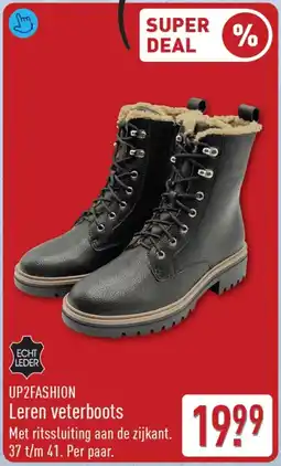 ALDI UP2FASHION Leren veterboots aanbieding