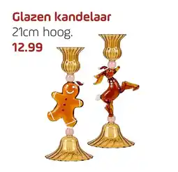 Coppelmans Glazen kandelaar aanbieding