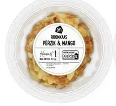 Albert Heijn AH roomkaas in de smaken perzik & mango aanbieding