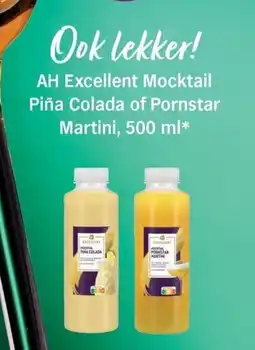 Albert Heijn AH Excellent Mocktail Piña Colada of Pornstar Martini aanbieding