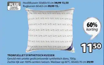 Jysk Tronfjellet synthetisch kussen 60% Korting aanbieding