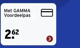 GAMMA Met GAMMA Voordeelpas aanbieding