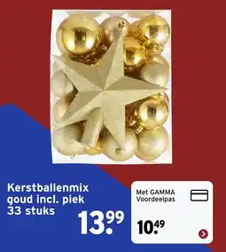 GAMMA Kerstballenmix aanbieding