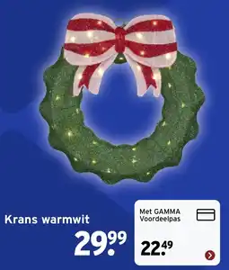 GAMMA Krans warmwit aanbieding