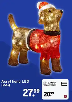 GAMMA Acryl hond LED aanbieding