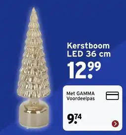 GAMMA Kerstboom LED 36 cm aanbieding