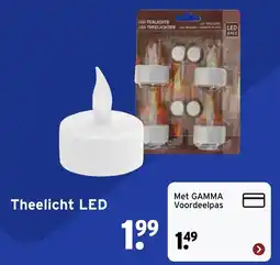GAMMA Theelicht LED aanbieding