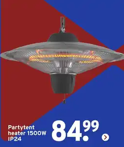 GAMMA Partytent heater 1500W IP24 aanbieding