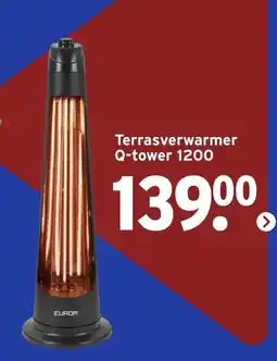 GAMMA Eurom terrasverwarmer q-tower 1200 aanbieding