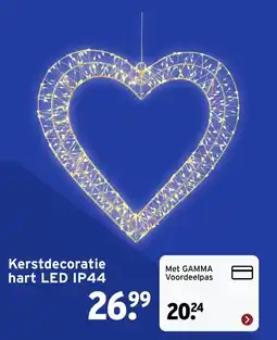 GAMMA Kerstdecoratie hart LED IP44 aanbieding