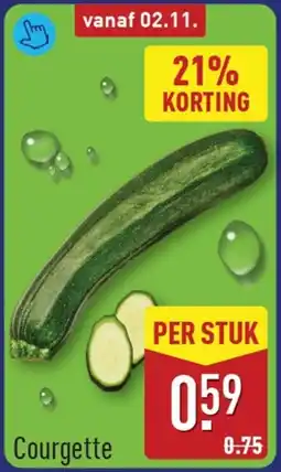 ALDI Courgette aanbieding