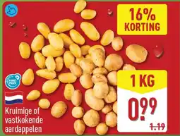 ALDI Kruimige of vastkokende aardappelen aanbieding