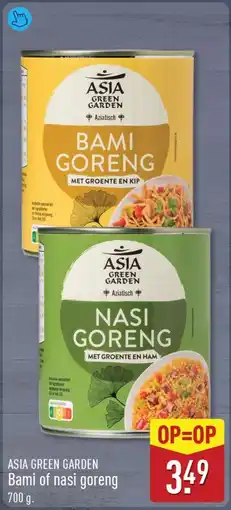 ALDI Asia Green Garden Bami of nasi goreng aanbieding