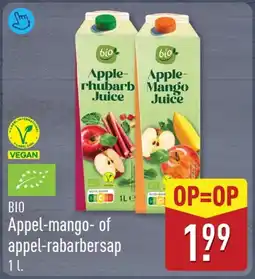 ALDI Appel-mango- of appel-rabarbersap aanbieding