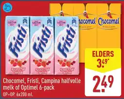 ALDI Chocomel, Fristi, Campina halfvolle melk of Optimel 6-pack aanbieding