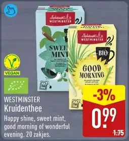 ALDI Westminster Kruidenthee aanbieding