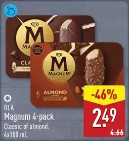 ALDI OLA Magnum 4-pack aanbieding