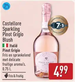 ALDI Costellore Sparkling Pinot Grigio Blush aanbieding