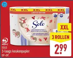 ALDI Solo 3-laags keukenpapier aanbieding