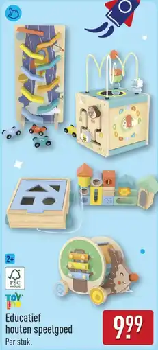 ALDI Educatief houten speelgoed aanbieding