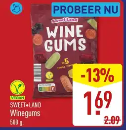ALDI Sweet-Land Winegums aanbieding