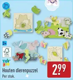 ALDI Toy Lino Houten dierenpuzzel aanbieding