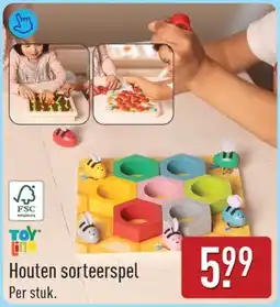 ALDI Toy Lino Houten sorteerspel aanbieding