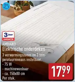 ALDI Ambiano Elektrische onderdeken aanbieding