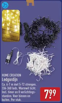 ALDI Home Creation Ledgordijn aanbieding