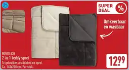 ALDI Novitesse 2-in-1 teddy spreid aanbieding