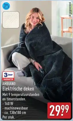 ALDI Ambiano Elektrische deken aanbieding