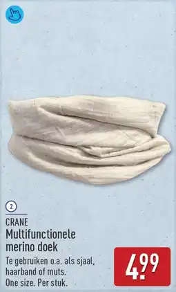 ALDI CRANE Multifunctionele merino doek aanbieding