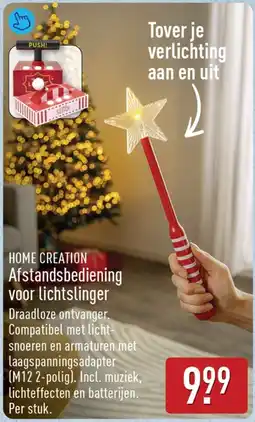 ALDI Home Creation Afstandsbediening voor lichtslinger aanbieding