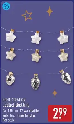 ALDI Home Creation Ledlichtketting aanbieding