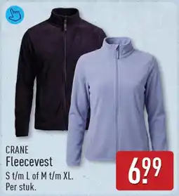 ALDI Crane Fleecevest aanbieding