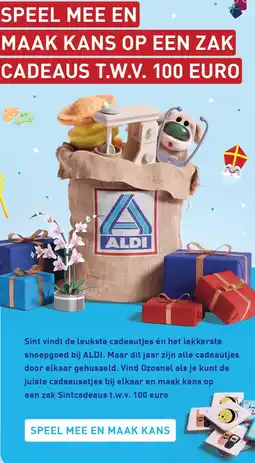 ALDI Zak cadeaus aanbieding