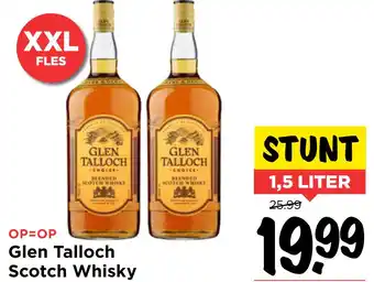 Vomar Voordeelmarkt Glen talloch scotch whisky aanbieding