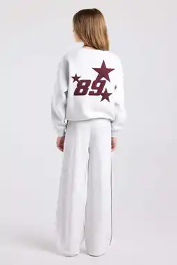 Wehkamp America Today sweater met backprint - grijs aanbieding