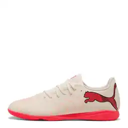 Wehkamp Puma Future 9 Play senior voetbalschoenen - beige/rood aanbieding