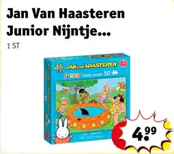 Kruidvat Jan Van Haasteren Junior Nijntje Spetterpret Puzzel aanbieding