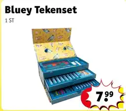 Kruidvat Bluey Tekenset aanbieding