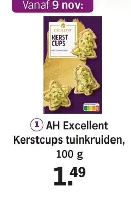 Albert Heijn AH Excellent Kerstcups tuinkruiden, aanbieding