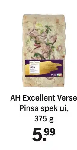 Albert Heijn AH Excellent Verse Pinsa spek ui aanbieding