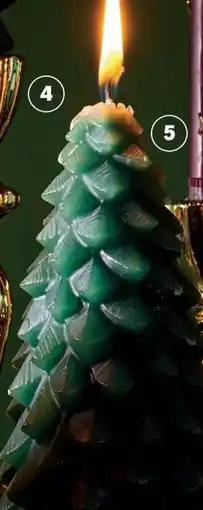 Albert Heijn AH Excellent Vormkaars kerstboom groen aanbieding