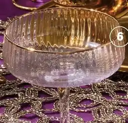 Albert Heijn AH Excellent champagnecoupe ribbel glas aanbieding