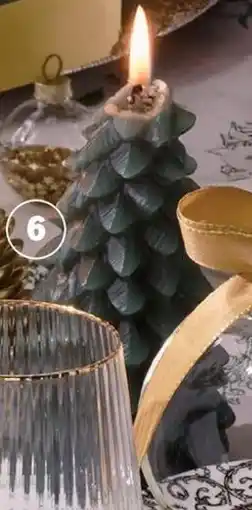 Albert Heijn AH Excellent vormkaars kerstboom groen aanbieding