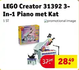 Kruidvat LEGO Creator 31392 3-In-1 Piano met Kat aanbieding