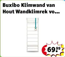 Kruidvat Buxibo Klimwand van Hout Wandklimrek voor Binnen Gym Speeltoestel voor Kinderen aanbieding