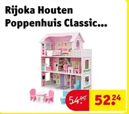 Kruidvat Rijoka Houten Poppenhuis Classic Meubelset 8pcs 3 Verdiepingen aanbieding