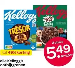 Spar alle Kellogg's ontbijtgranen aanbieding